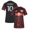 Emil Forsberg New York Red Bulls adidas Women's 2026 The Rooted Kit Replica Jersey - Black - Front View