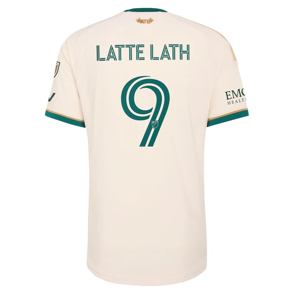Emmanuel Latte Lath Atlanta United FC adidas 2026 Spirit of ’96 On-Field Authentic Patch Jersey – Tan