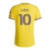 Martín Ojeda Orlando City SC adidas 2026 Sunken Treasure Kit On-Field Authentic Patch Jersey - Yellow - Detail View