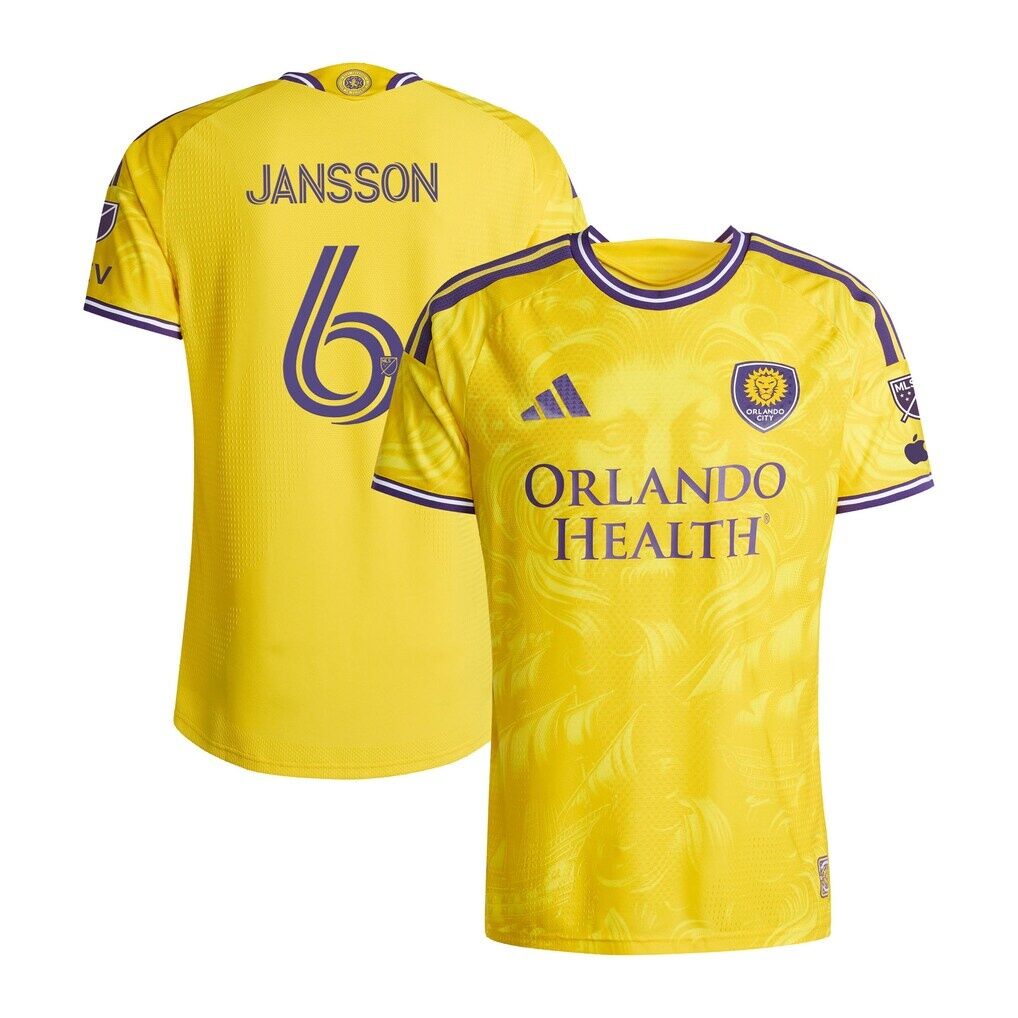 Robin Jansson Orlando City SC adidas 2026 Sunken Treasure Kit On-Field Authentic Patch Jersey