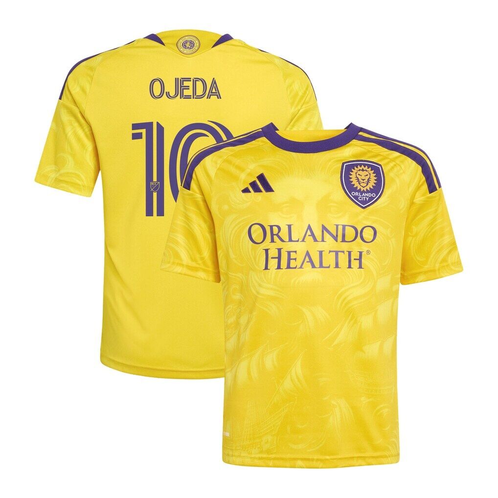 Martín Ojeda Orlando City SC adidas Youth 2026 Sunken Treasure Kit Replica Jersey