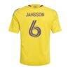 Robin Jansson Orlando City SC adidas Youth 2026 Sunken Treasure Kit Replica Jersey - Yellow - Detail View