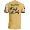 Daniel Edelman St. Louis CITY SC adidas 2026 The Tina Turner Kit On-Field Authentic Patch Jersey - Yellow - Detail View
