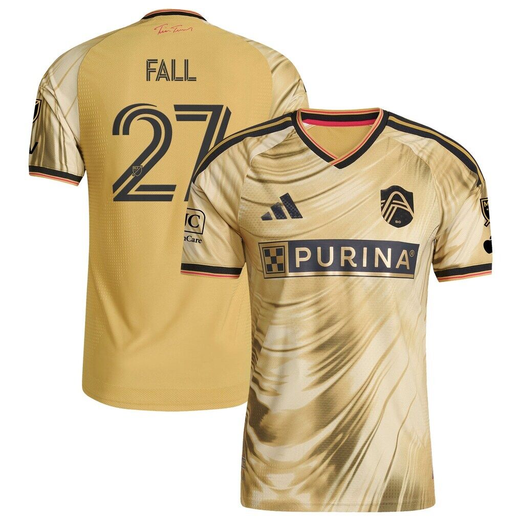 Fallou Fall St. Louis CITY SC adidas 2026 The Tina Turner Kit On-Field Authentic Patch Jersey