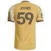 MyKhi Joyner St. Louis CITY SC adidas 2026 The Tina Turner Kit On-Field Authentic Patch Jersey - Yellow - Detail View