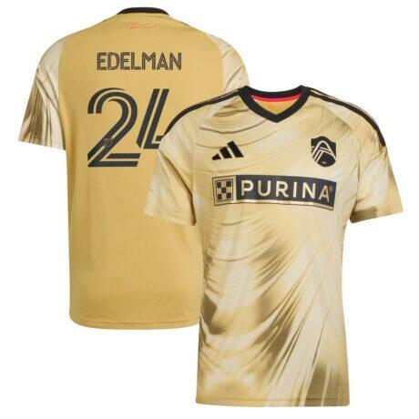 Daniel Edelman St. Louis CITY SC adidas 2026 The Tina Turner Kit Replica Jersey - Yellow - Front View