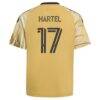 Marcel Hartel St. Louis CITY SC adidas Youth 2026 The Tina Turner Kit Replica Jersey - Yellow - Detail View