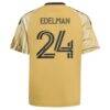 Daniel Edelman St. Louis CITY SC adidas Youth 2026 The Tina Turner Kit Replica Jersey - Yellow - Detail View