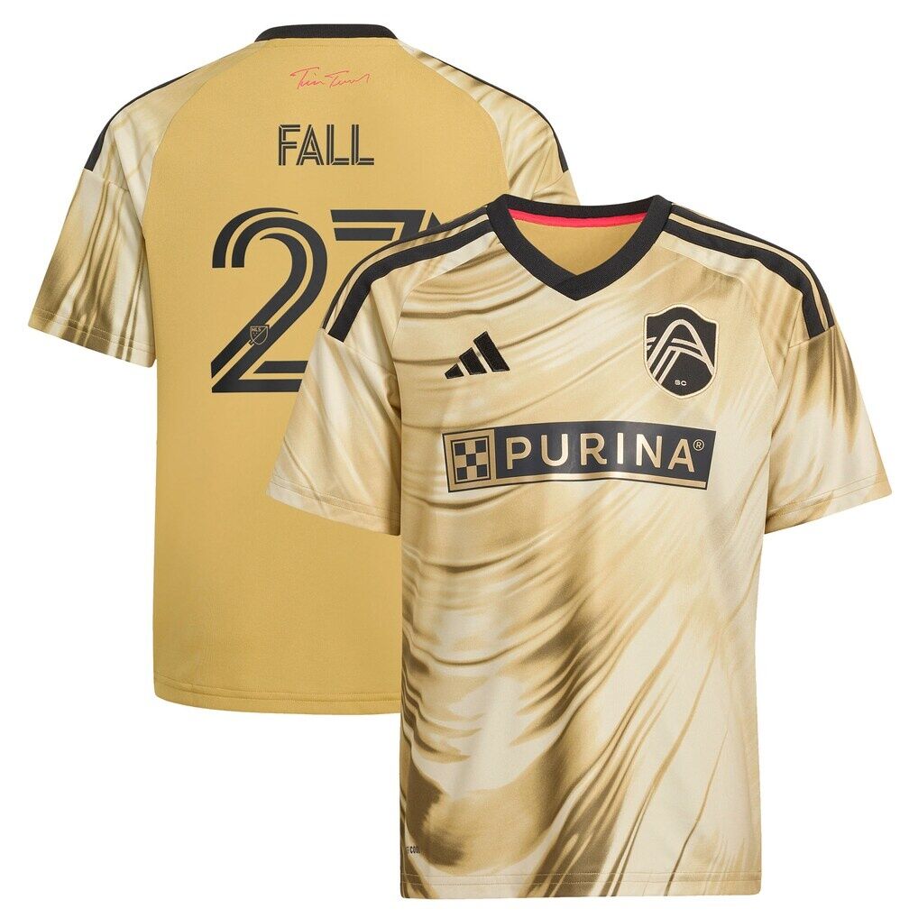 Fallou Fall St. Louis CITY SC adidas Youth 2026 The Tina Turner Kit Replica Jersey