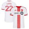 Richie Laryea Toronto FC adidas 2026 Winter Kit On-Field Authentic Patch Jersey - White - Front View