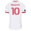 Djordje Mihailovic Toronto FC adidas 2026 Winter Kit On-Field Authentic Patch Jersey - White - Detail View