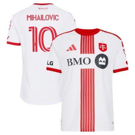 Djordje Mihailovic Toronto FC adidas 2026 Winter Kit On-Field Authentic Patch Jersey - White - Front View