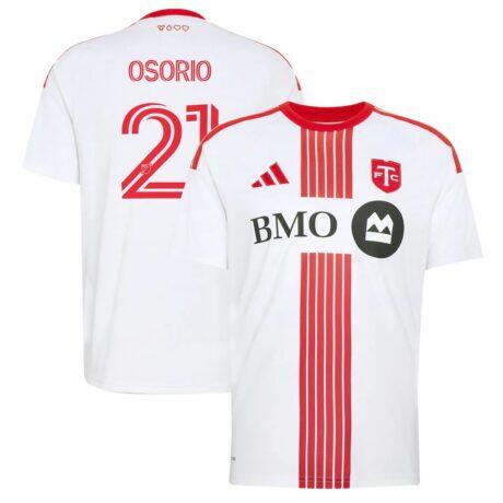 Jonathan Osorio Toronto FC adidas 2026 Winter Kit Replica Jersey - White - Front View