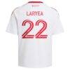 Richie Laryea Toronto FC adidas Youth 2026 Winter Kit Replica Jersey - White - Detail View