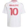 Djordje Mihailovic Toronto FC adidas Youth 2026 Winter Kit Replica Jersey - White - Detail View