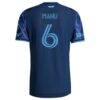 Manu García Sporting Kansas City adidas 2026 The 18th & Vine Kit On-Field Authentic Patch Jersey - Blue - Detail View