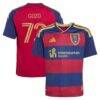 Zavier Gozo Real Salt Lake adidas Youth 2026 The Switchback Replica Jersey - Red - Front View