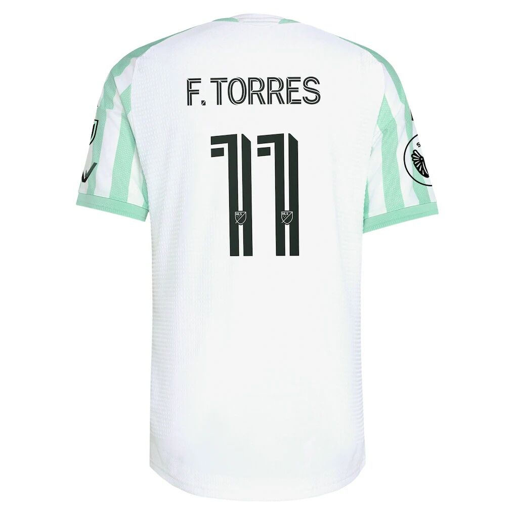 Facundo Torres Austin FC adidas  2026 The Rooted Kit On-Field Authentic Patch Jersey