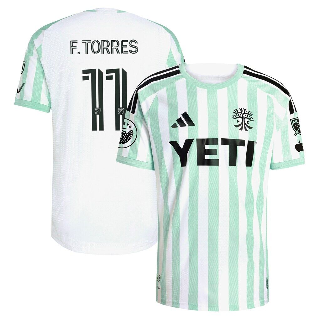 Facundo Torres Austin FC adidas  2026 The Rooted Kit On-Field Authentic Patch Jersey