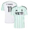 Facundo Torres Austin FC adidas 2026 The Rooted Kit Replica Jersey - White - Front View