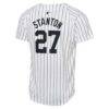 Giancarlo Stanton New York Yankees Nike Youth Home Limited Player Jersey - White - Detail View