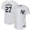 Giancarlo Stanton New York Yankees Nike Youth Home Limited Player Jersey - White - Front View