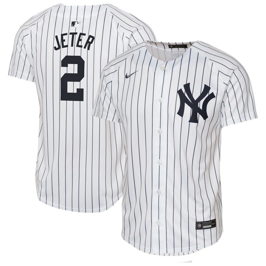 Derek Jeter New York Yankees Nike Youth Home Game Jersey