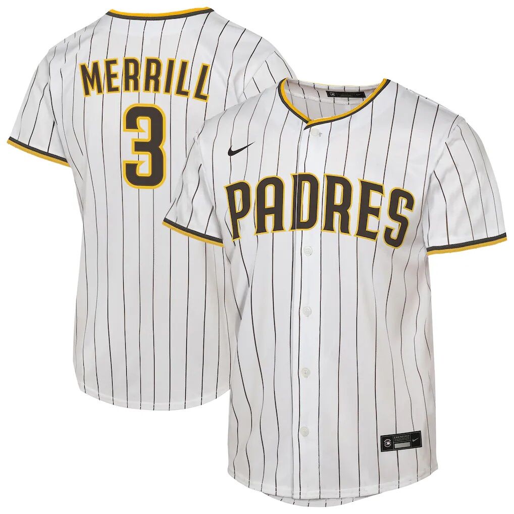 Jackson Merrill San Diego Padres Nike Youth Home Replica Jersey
