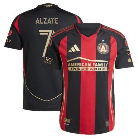 Steven Alzate Atlanta United FC adidas 2025 The Connector On-Field Authentic Jersey – Black - - Front View