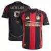 Emmanuel Latte Lath Atlanta United FC adidas 2025 The Connector On-Field Authentic Jersey - Black - Front View