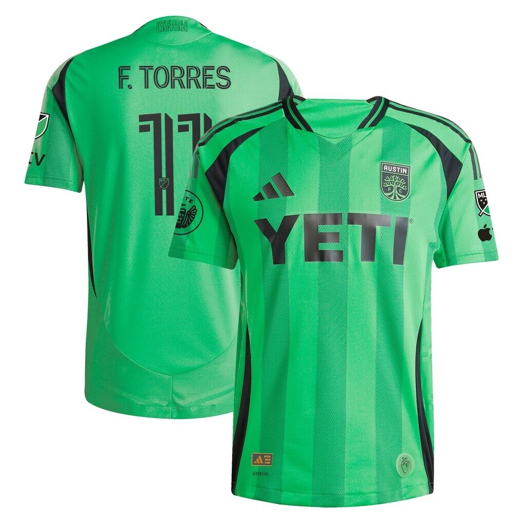 Facundo Torres Austin FC adidas 2025 The Heartbeat On-Field Authentic Jersey