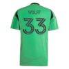 Owen Wolff Austin FC adidas 2025 The Heartbeat Kit Replica Jersey - Green - Detail View