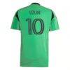 Myrto Uzuni Austin FC adidas 2025 The Heartbeat Kit Replica Jersey - Green - Detail View