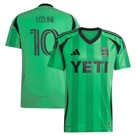 Myrto Uzuni Austin FC adidas 2025 The Heartbeat Kit Replica Jersey - Green - Front View