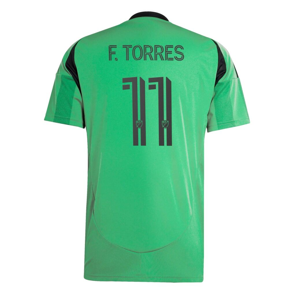 Facundo Torres Austin FC adidas 2025 The Heartbeat Kit Replica Jersey