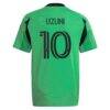 Myrto Uzuni Austin FC adidas Youth 2025 The Heartbeat Kit Replica Jersey - Green - Detail View