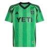Myrto Uzuni Austin FC adidas Youth 2025 The Heartbeat Kit Replica Jersey - Green - Side View
