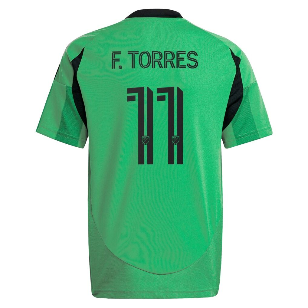 Facundo Torres Austin FC adidas Youth 2025 The Heartbeat Kit Replica Jersey