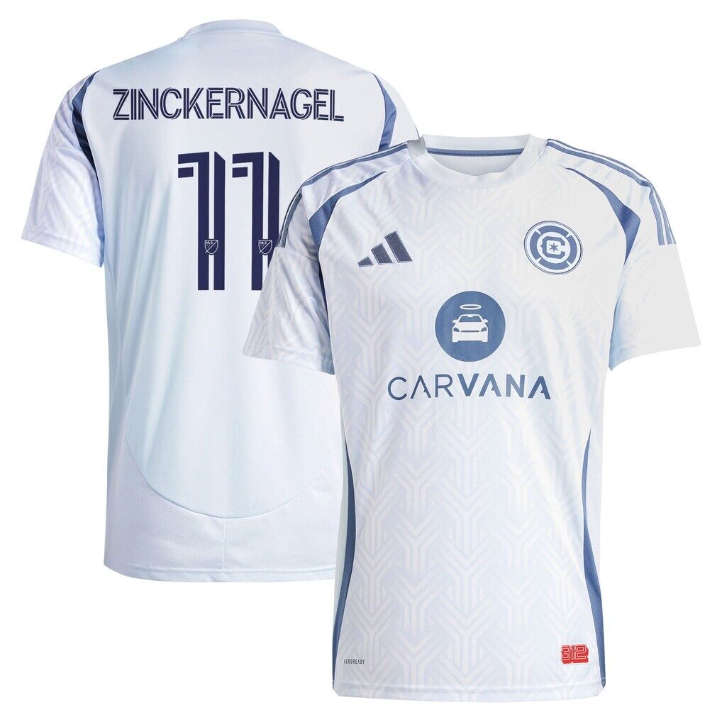 Philip Zinckernagel Chicago Fire adidas 2025 The Municipal Kit Replica Jersey - Light Blue