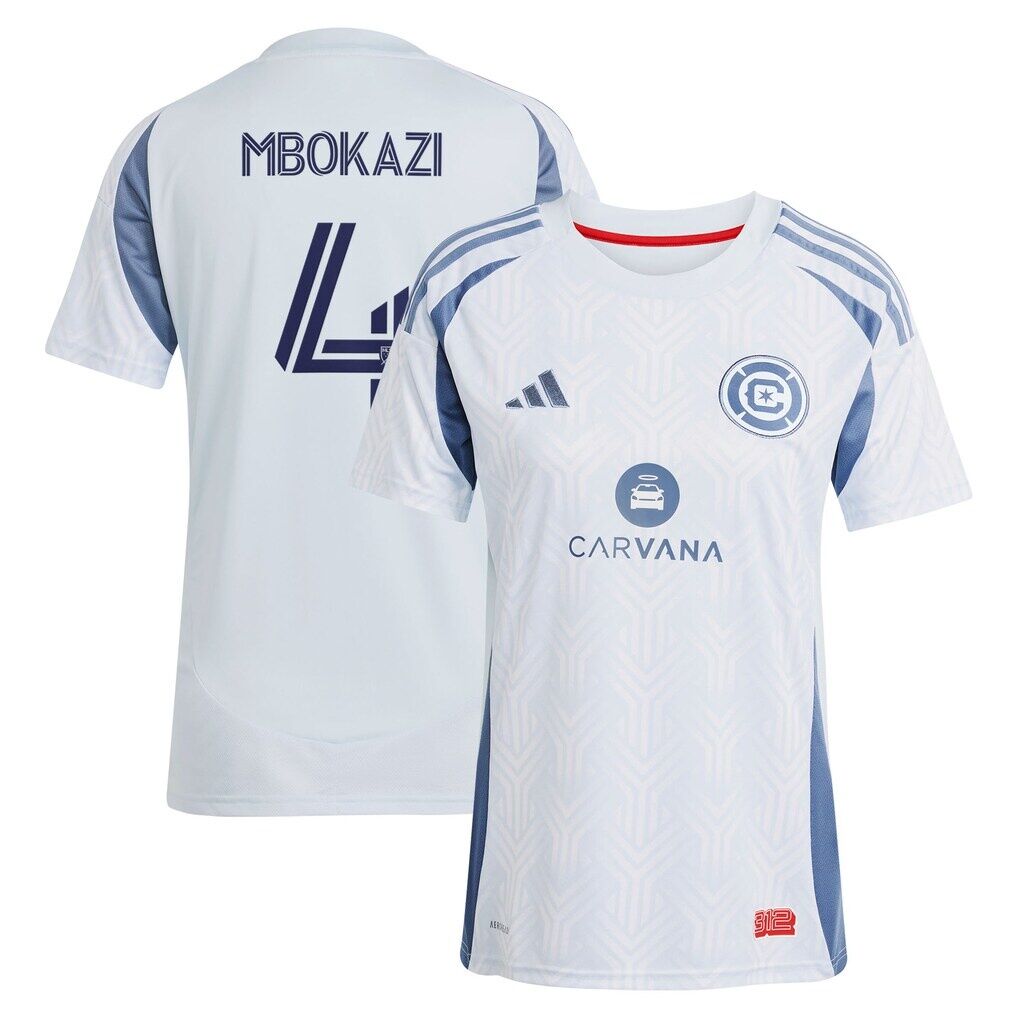 Mbekezeli Mbokazi Chicago Fire adidas Women's 2025 The Municipal Kit Replica Jersey - Light Blue