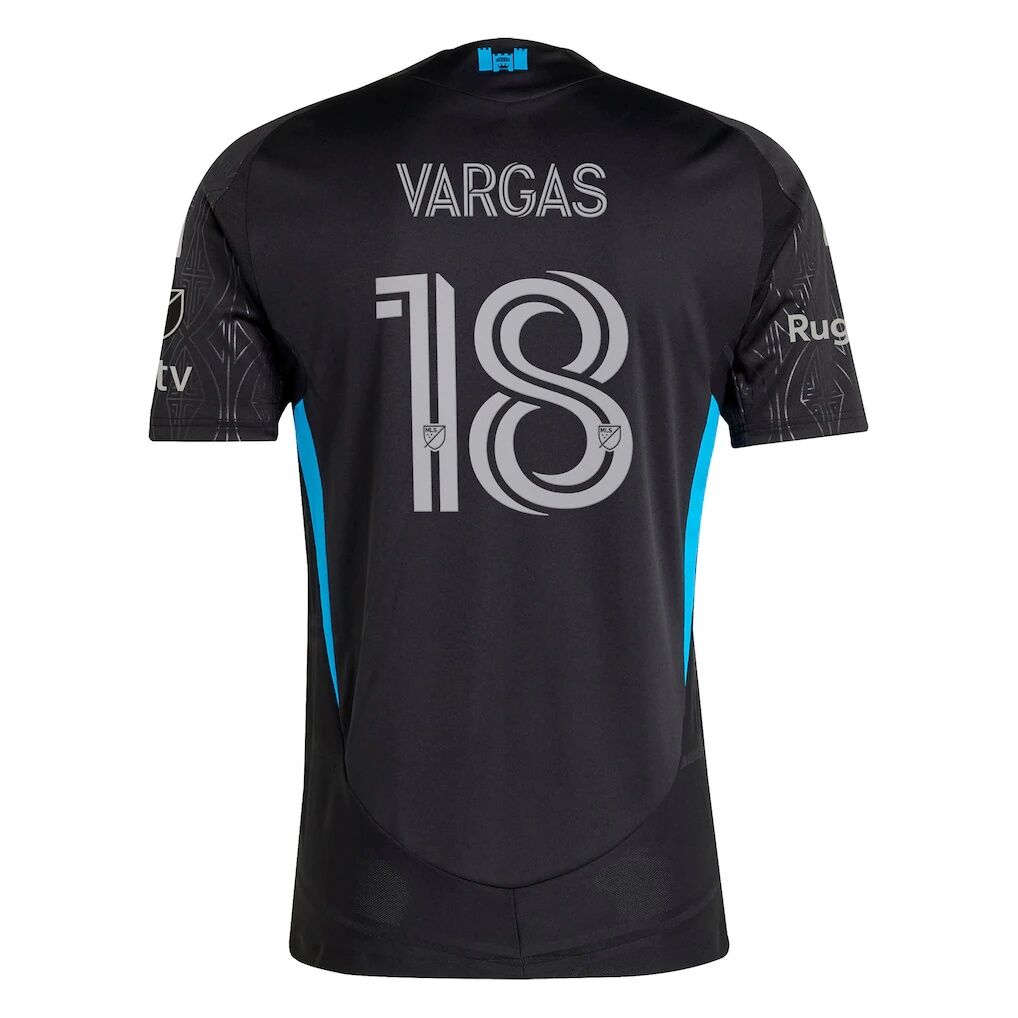 Kerwin Vargas Charlotte FC adidas 2025 Fortress Kit On-Field Authentic Jersey
