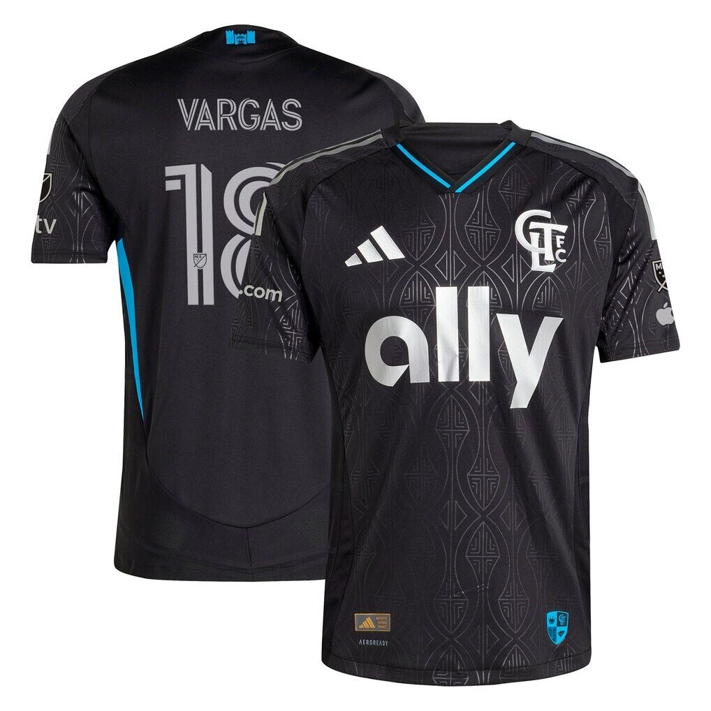 Kerwin Vargas Charlotte FC adidas 2025 Fortress Kit On-Field Authentic Jersey