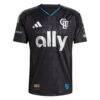Kerwin Vargas Charlotte FC adidas 2025 Fortress Kit On-Field Authentic Jersey - Black - Side View