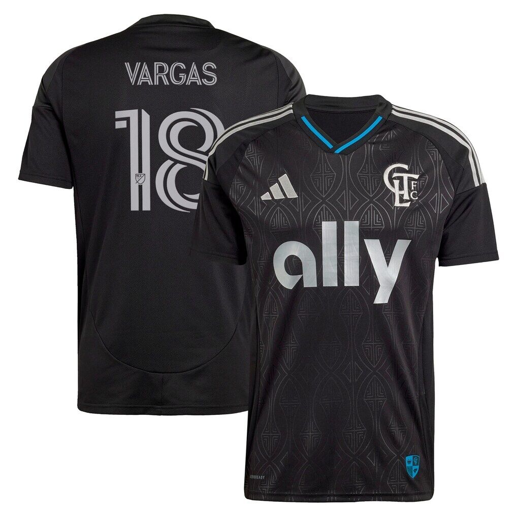 Kerwin Vargas Charlotte FC adidas 2025 Fortress Kit Replica Jersey