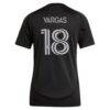 Kerwin Vargas Charlotte FC adidas Women's 2025 Fortress Kit Replica Jersey - Black - Detail View