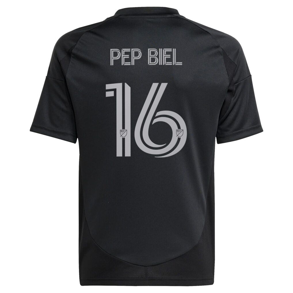 Pep Biel Charlotte FC adidas Youth 2025 Fortress Kit Replica Jersey