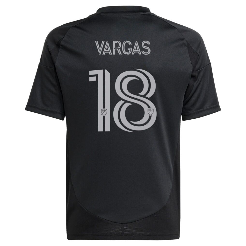 Kerwin Vargas Charlotte FC adidas Youth 2025 Fortress Kit Replica Jersey