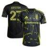 Maximilian Arfsten Columbus Crew adidas 2025 The Goosebumps Kit On-Field Authentic Jersey - Black - Front View