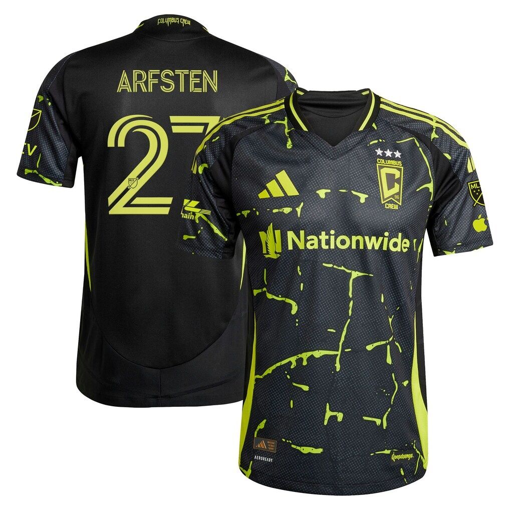 Maximilian Arfsten Columbus Crew adidas 2025 The Goosebumps Kit On-Field Authentic Jersey