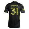 Steven Moreira Columbus Crew adidas 2025 The Goosebumps Kit On-Field Authentic Jersey - Black - Detail View